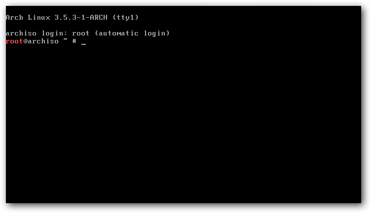 archlinux boot