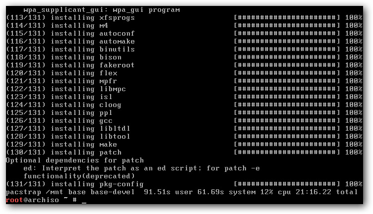 archlinux boot